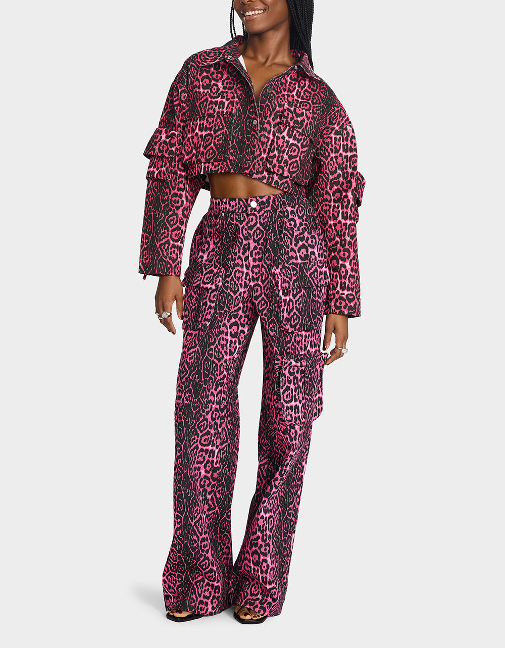 YUKI CROPPED JACKET PINK