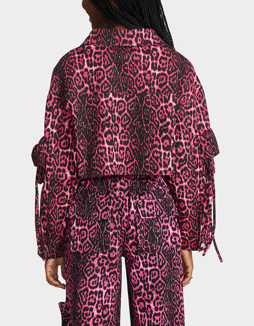 YUKI CROPPED JACKET PINK