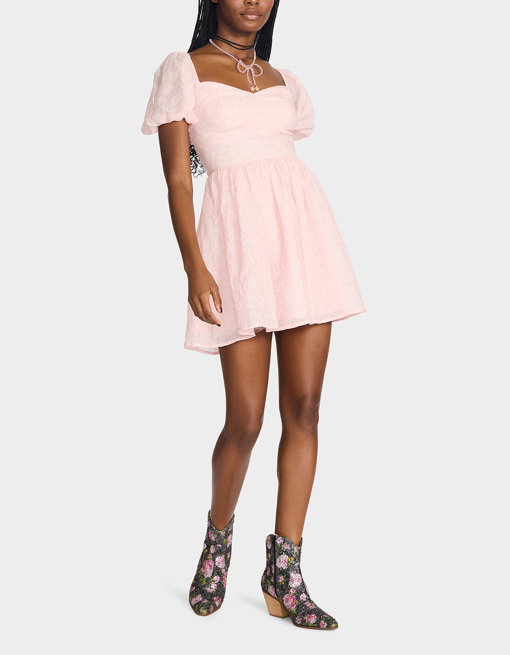 BLUSH RUSH DRESS PALE PINK