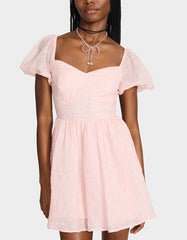 BLUSH RUSH DRESS PALE PINK