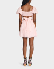 BLUSH RUSH DRESS PALE PINK