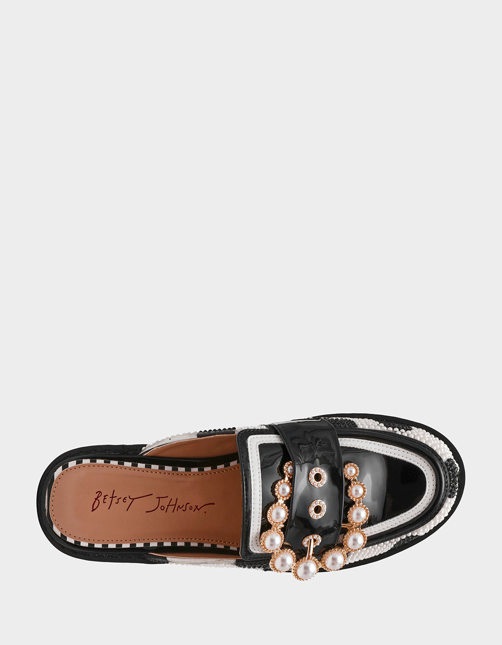 BARTON WHITE/BLACK POLKA DOT