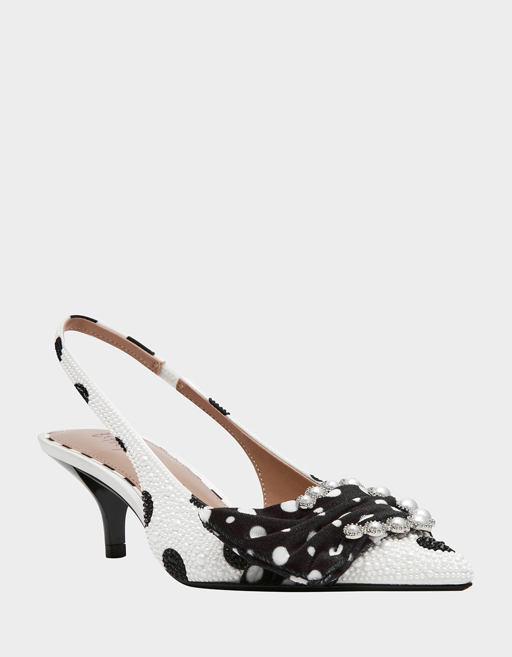 BRYANNA WHITE/BLACK POLKA DOT