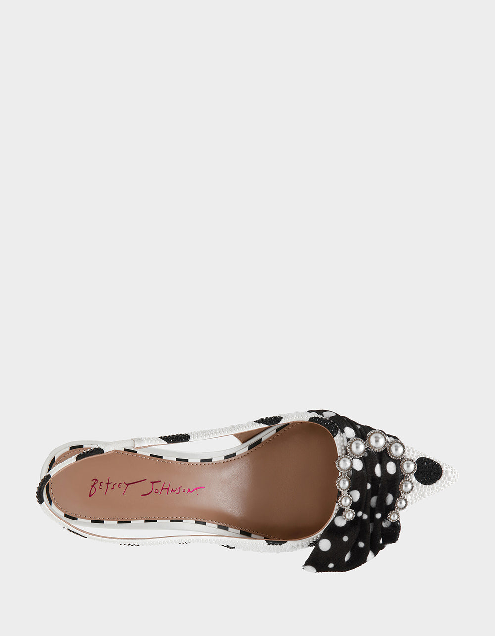 BRYANNA WHITE/BLACK POLKA DOT