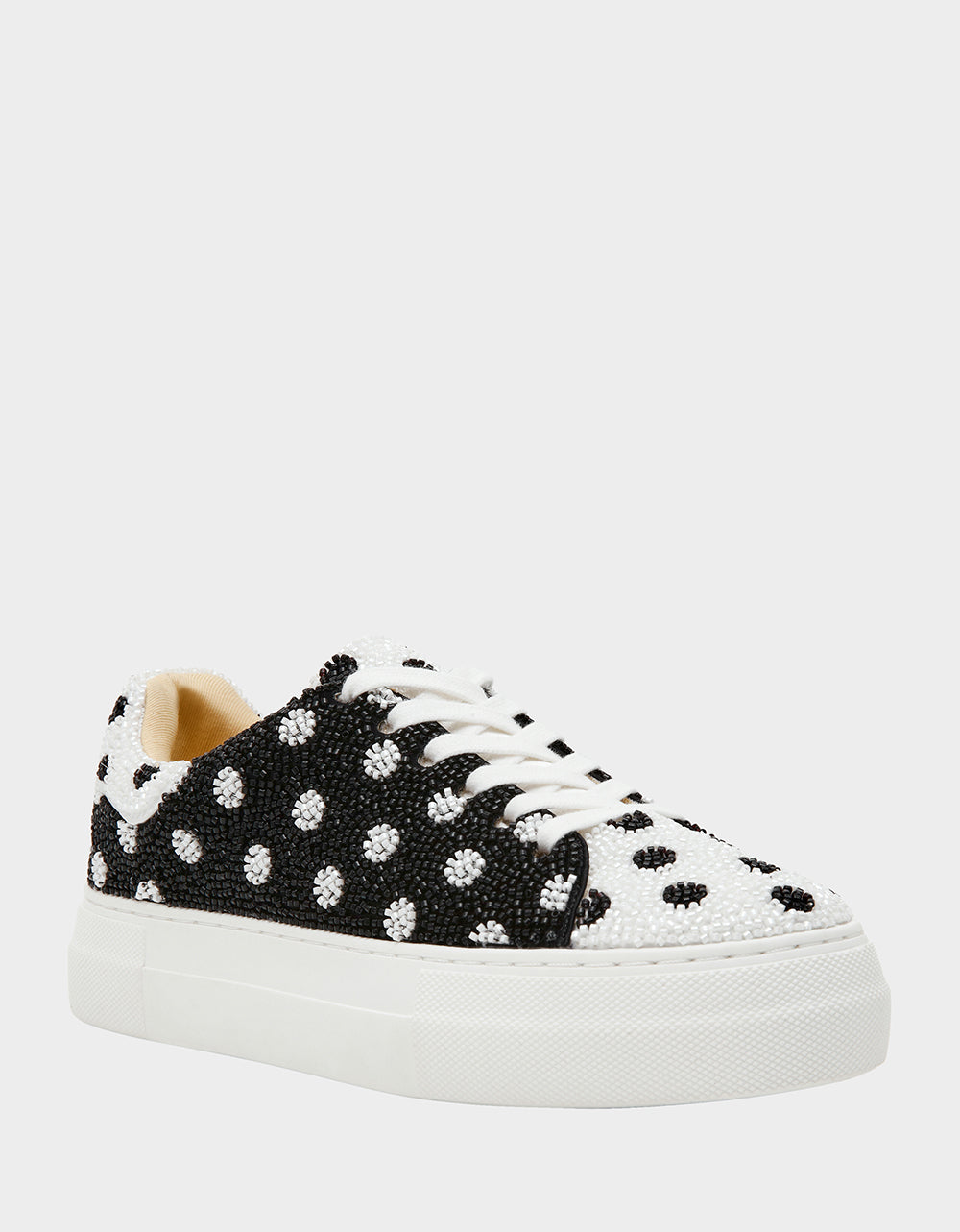 SIDNY WHITE/BLACK POLKA DOT
