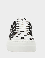 SIDNY WHITE/BLACK POLKA DOT