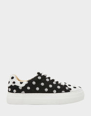 SIDNY WHITE/BLACK POLKA DOT
