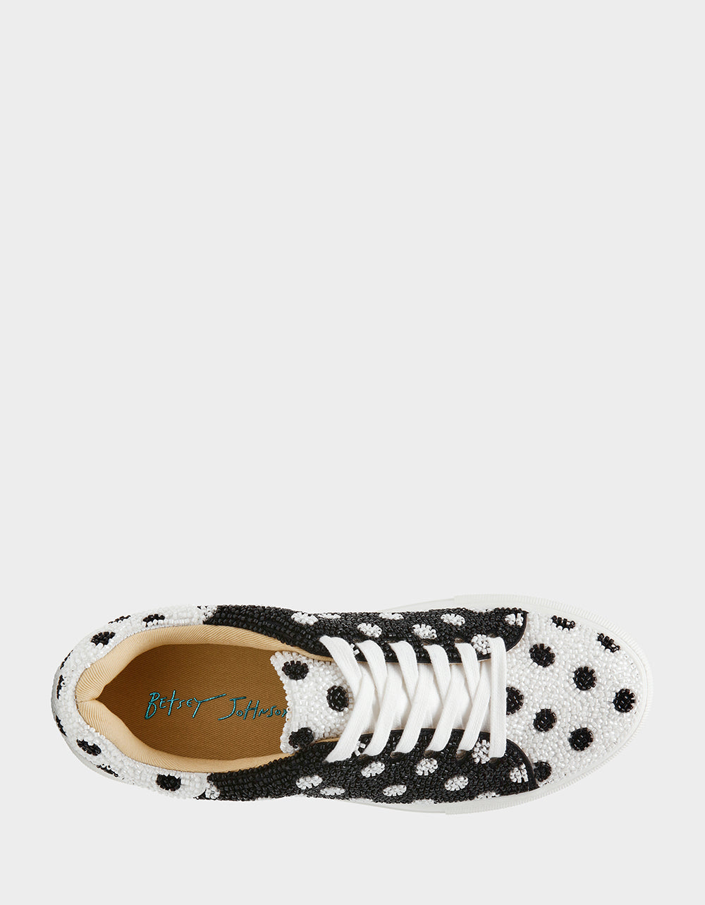 SIDNY WHITE/BLACK POLKA DOT