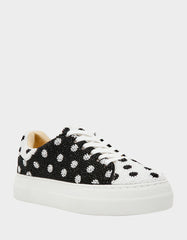 SIDNY WHITE/BLACK POLKA DOT