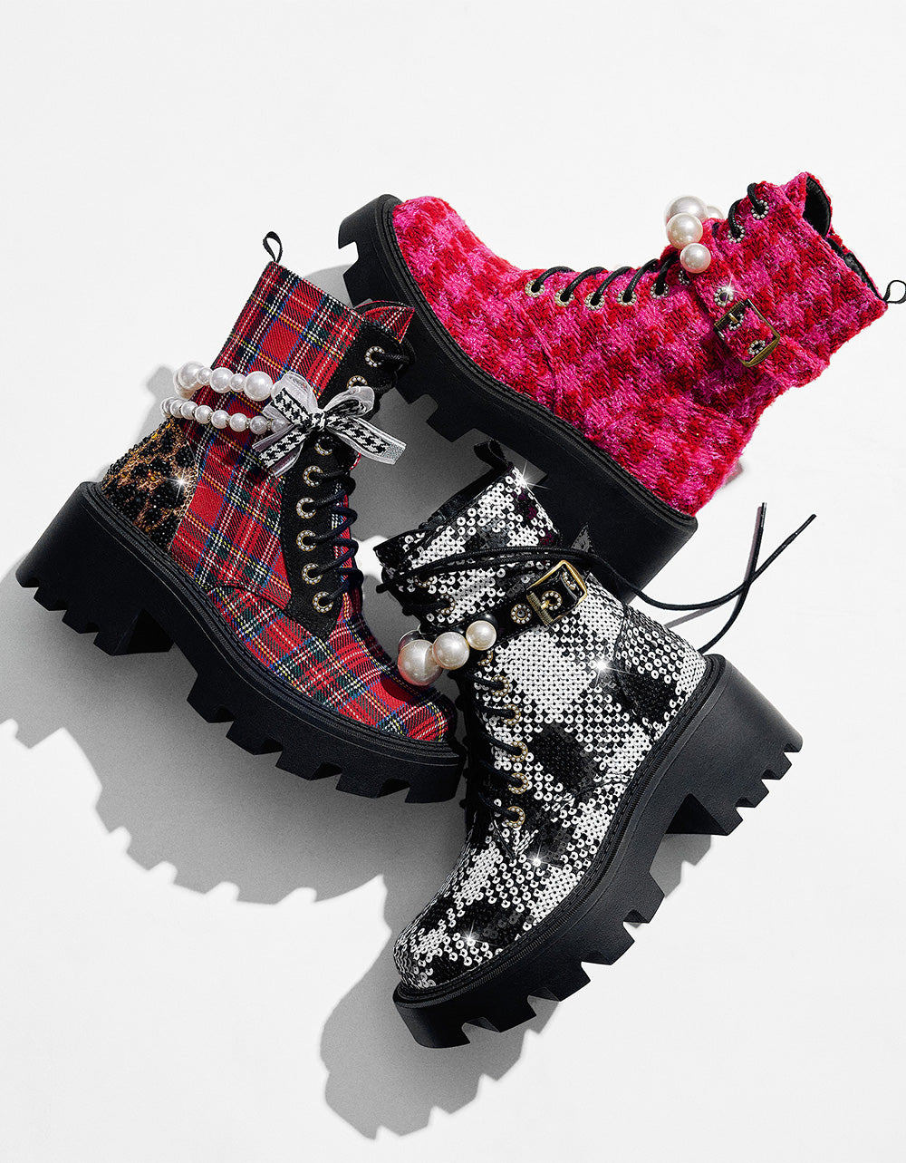 JONNIE BLACK WHITE PLAID
