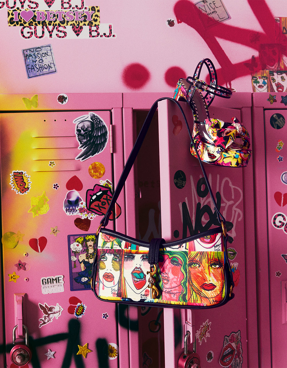 FACES SHOULDER BAG MULTI