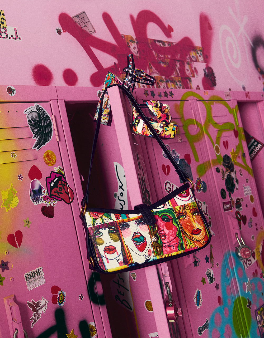 FACES SHOULDER BAG MULTI
