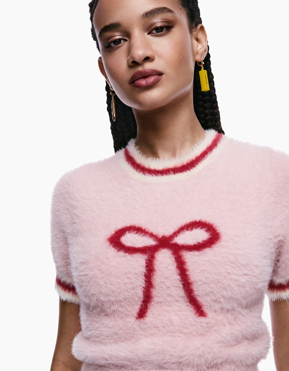 MISMATCH BREAD N BUTTER EARRINGS YELLOW
