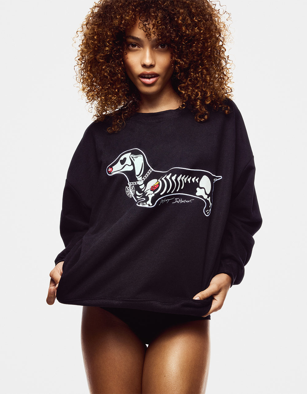 HALLOWEENIE SWEATSHIRT BLACK
