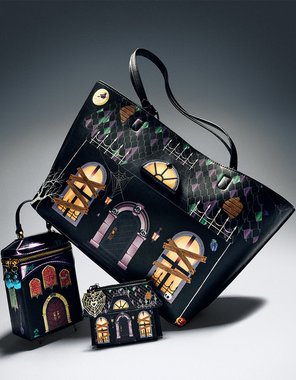 KITSCH SMALL HAUNTED CASTLE BLACK/MULTI