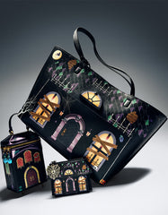 BOO & BREAKFAST TOTE BLACK/MULTI