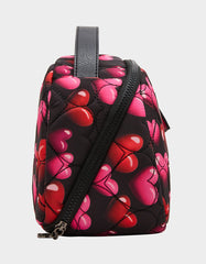 LOAF COSMETIC CASE WITH MIRROR BLACK/MULTI