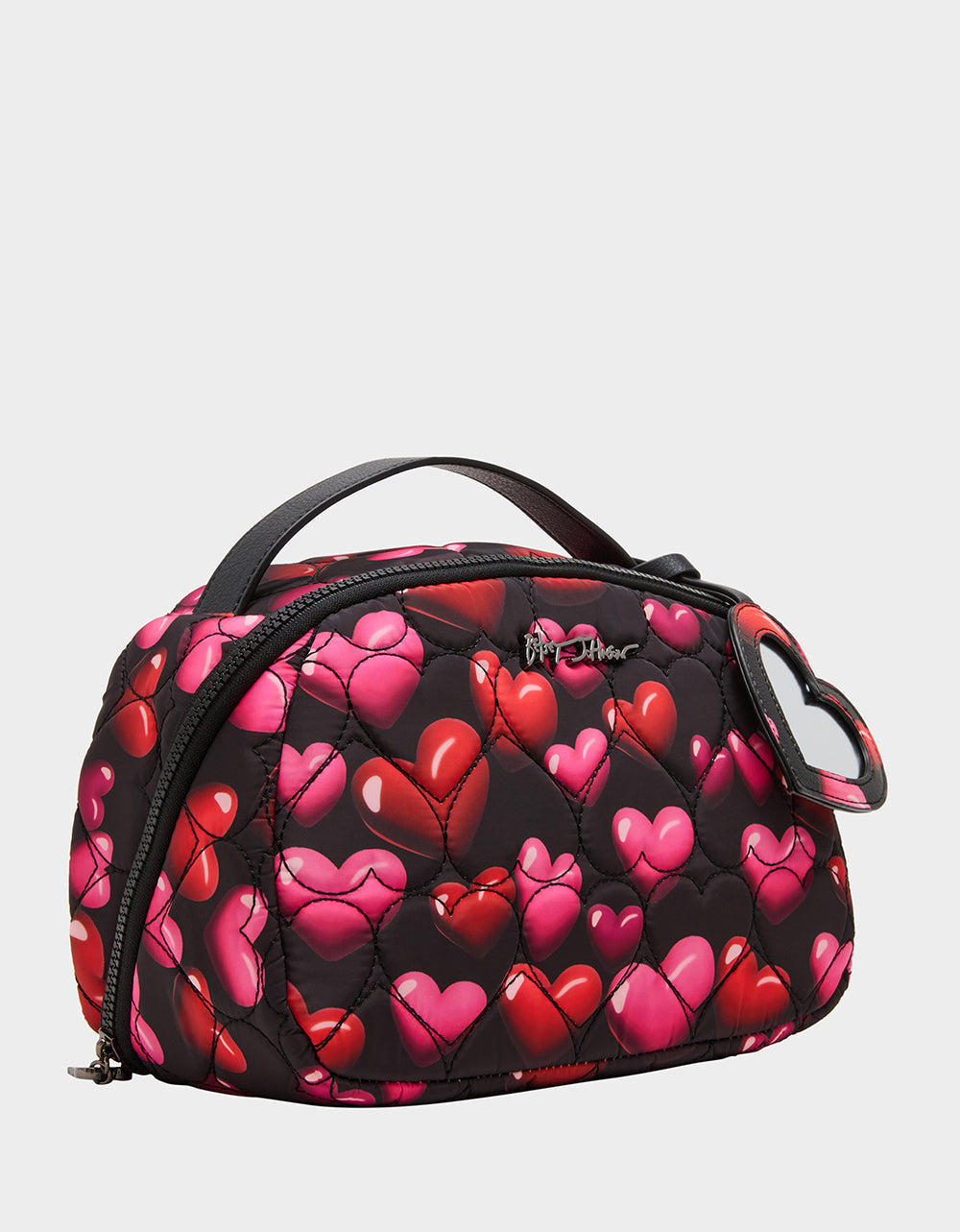 LOAF COSMETIC CASE WITH MIRROR BLACK/MULTI