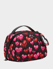 LOAF COSMETIC CASE WITH MIRROR BLACK/MULTI