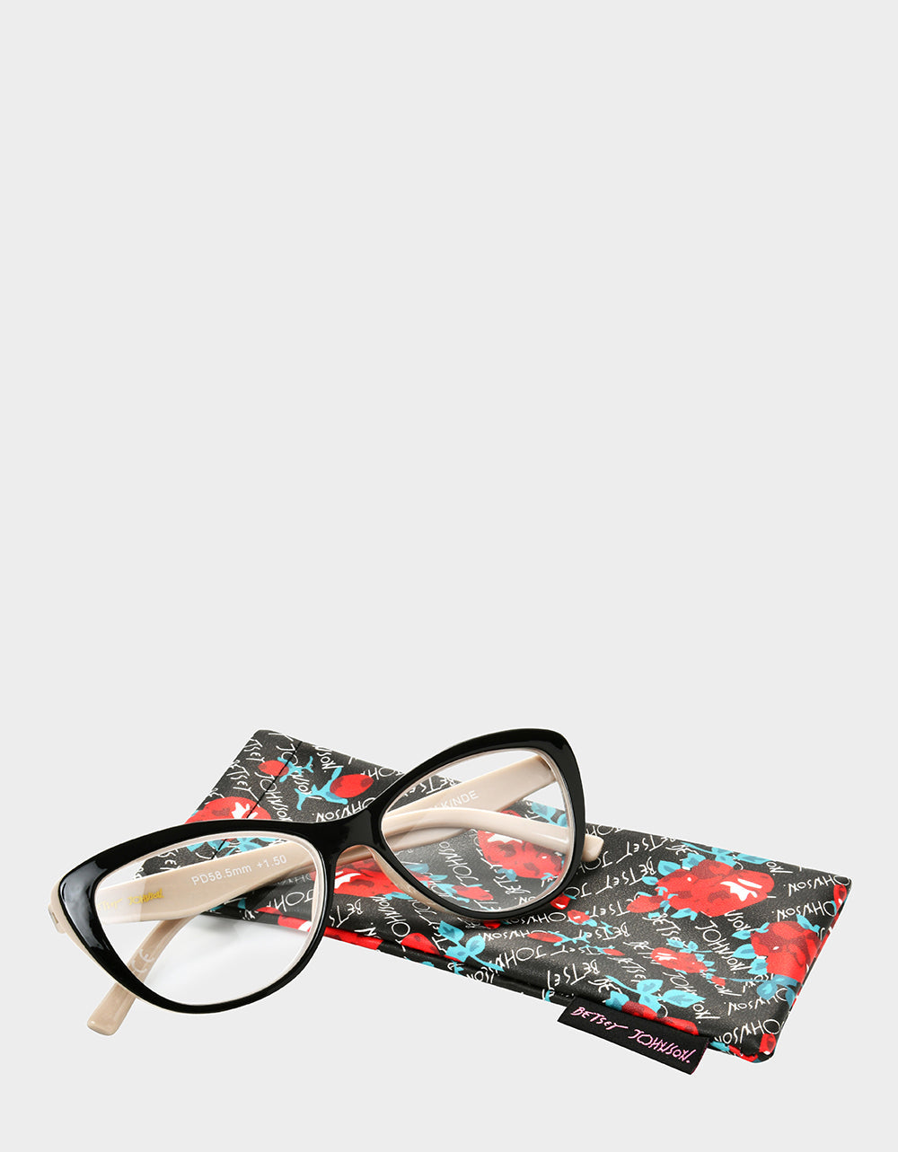 EFFORTLESS CHIC CAT EYE READING GLASSES BLACK