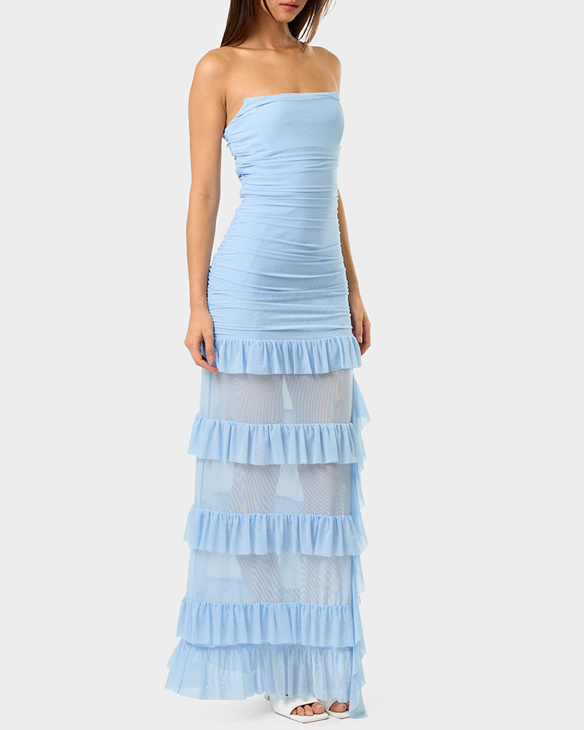 BLUE MIRAGE GOWN LIGHT BLUE